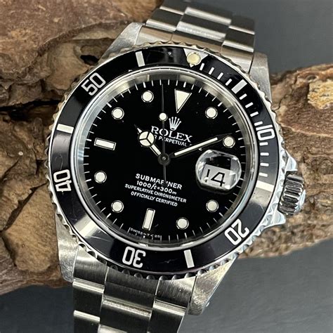 rolex 16610 christie's|Rolex Submariner Date 16610 black all tritium UNumber USED .